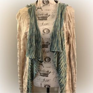 🧶 Slouchy, Cozy, & Kinda Mysterious 🧶 Loose Fit Hooded Sweater – Size M 😌🖤🌧